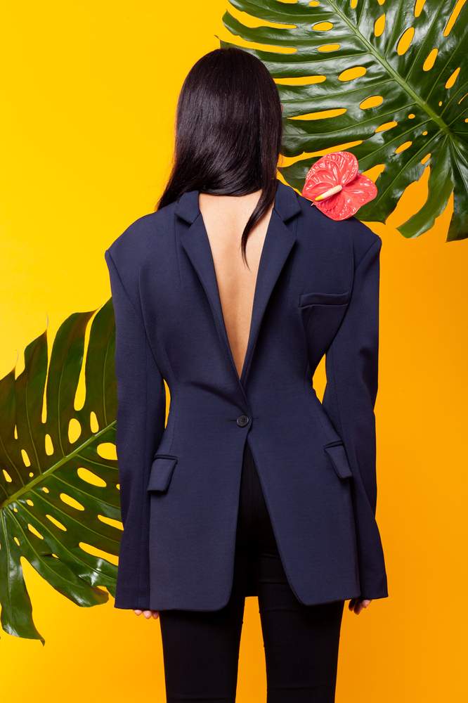 Photographed by MEGAN MADDEN.DKNY BLAZER, Available At DKNY. JEANS: Model’s Own. Photographed by MEGAN MADDEN.DKNY BLAZER, Available At DKNY. JEANS: Model’s Own.