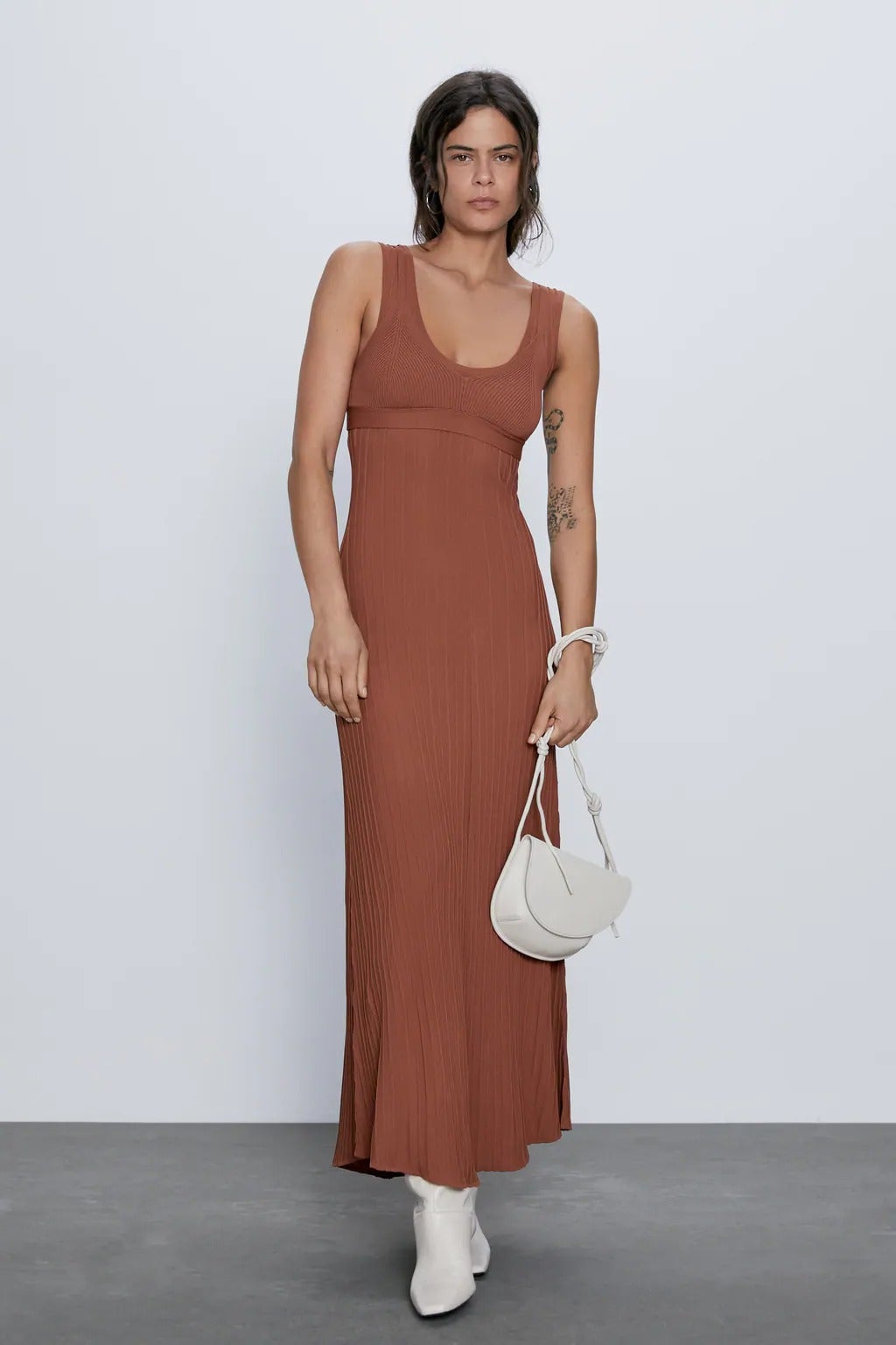 Zara knit maxi dress on sale