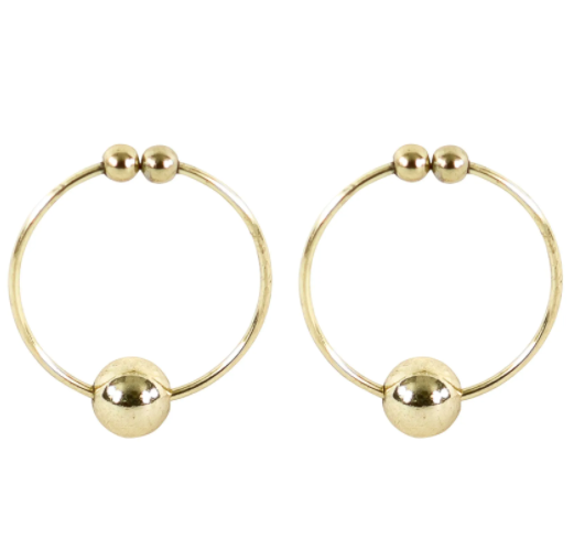 Dagger Nipple Bar Piercing - Rose Gold | Pinch & Fold