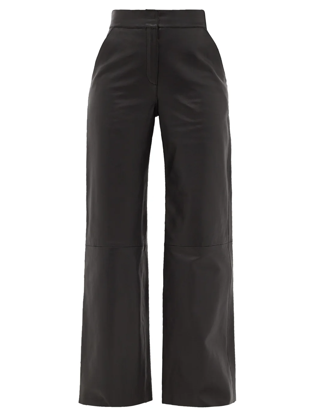 Stand Studio + Megan Leather High-Rise Trousers