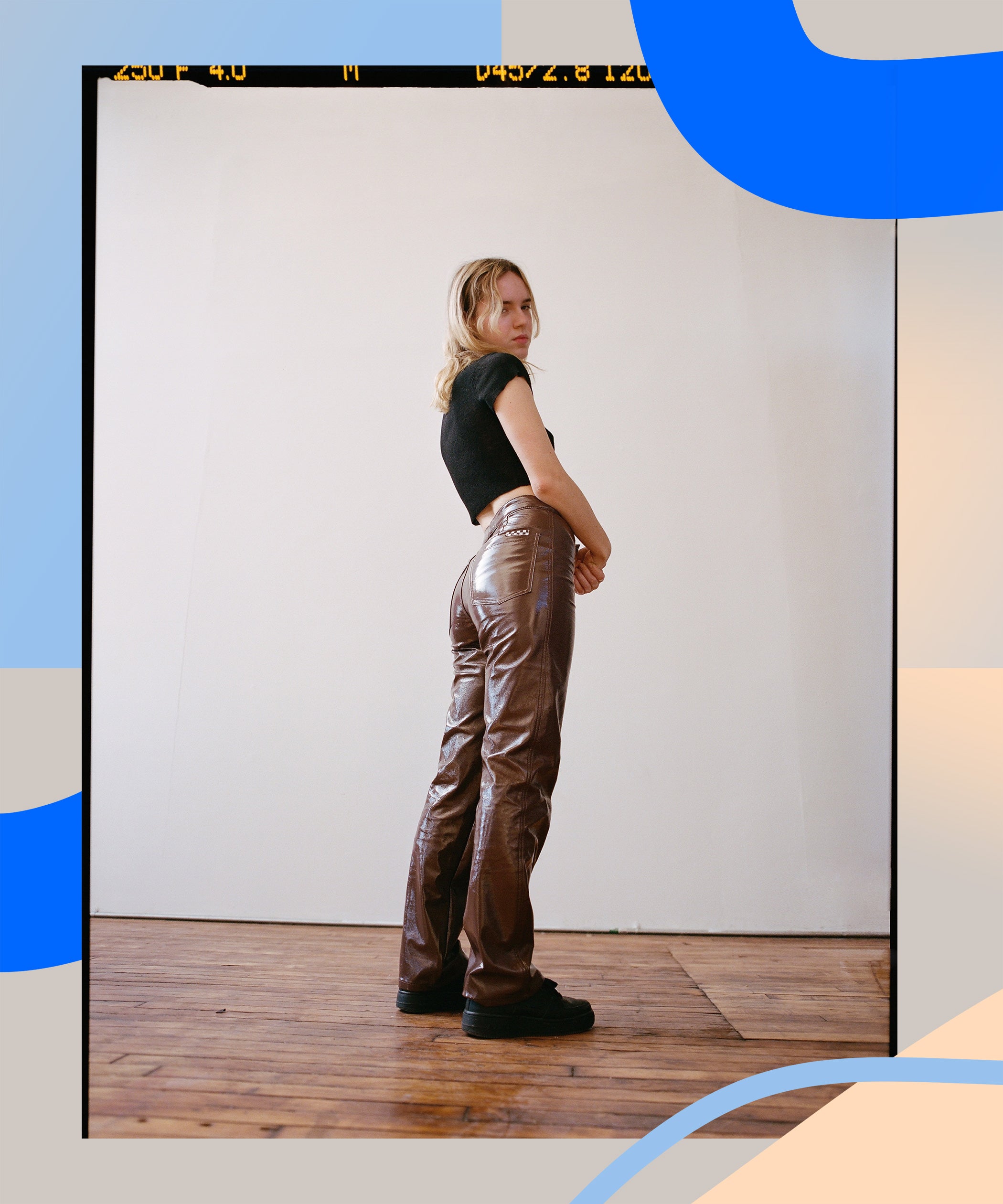 Faux Leather Cropped Pant at Seven7 Jeans