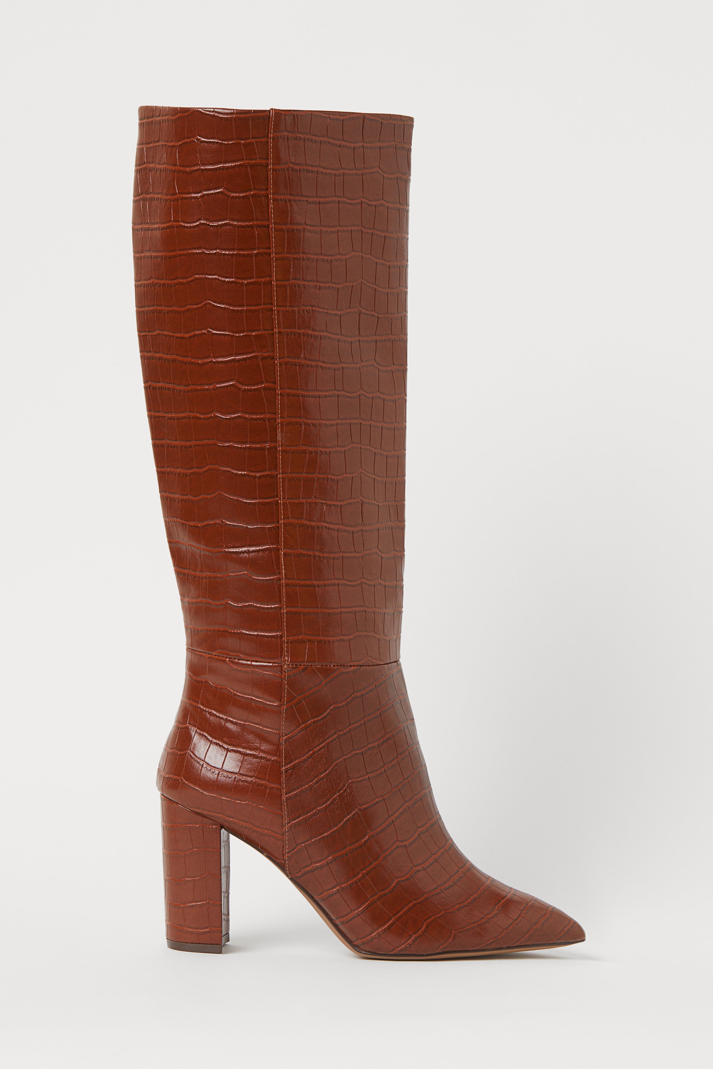 crocodile patterned boots h&m