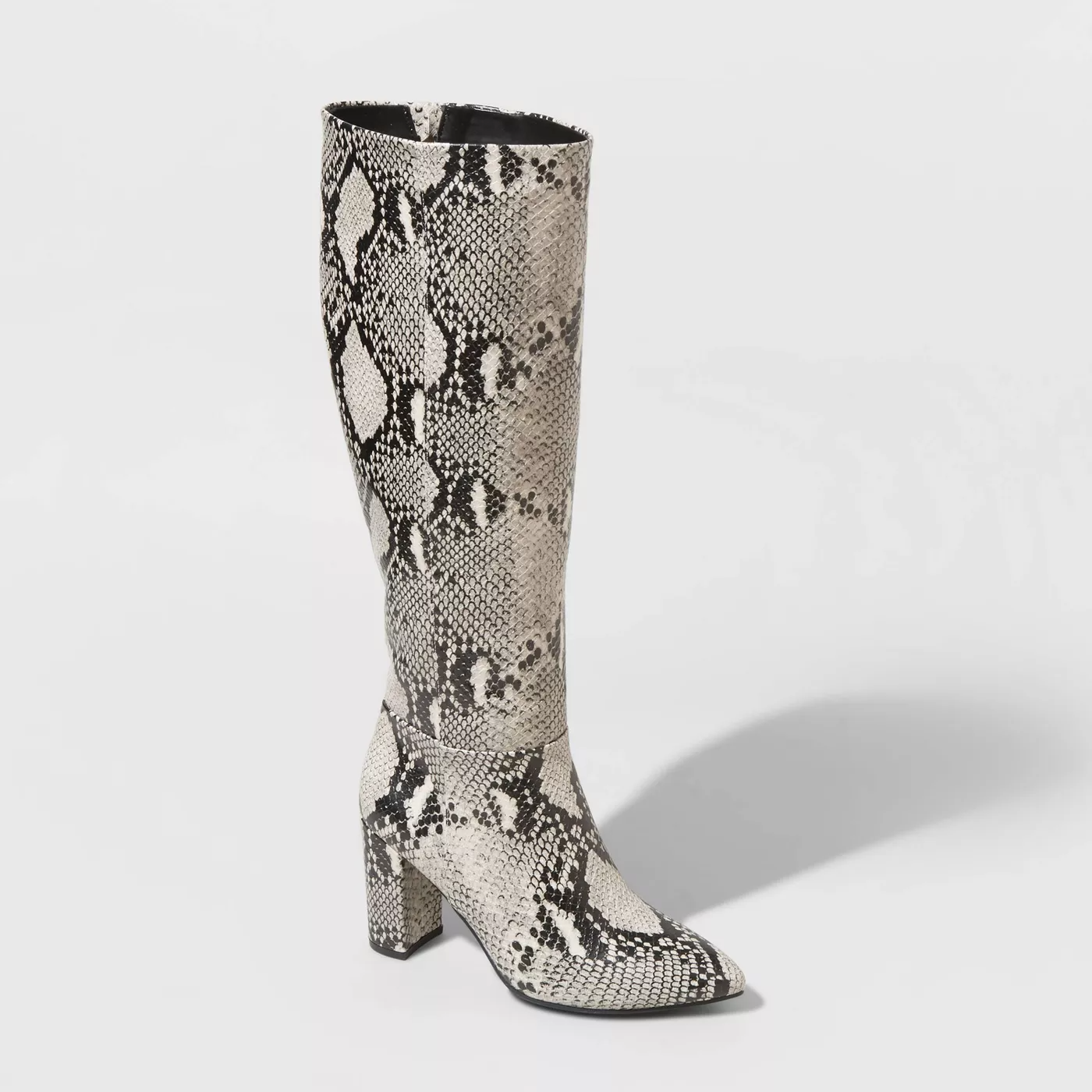 A New Day Birgitte Animal Print Heeled Tall Fashion Boots