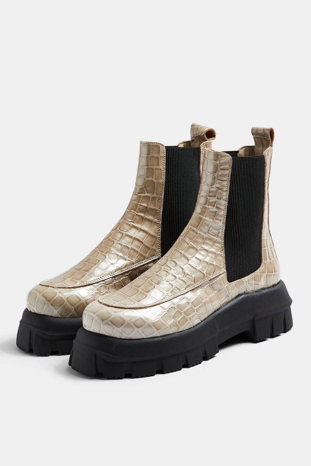 + ALPHA Chunky Chelsea Boots