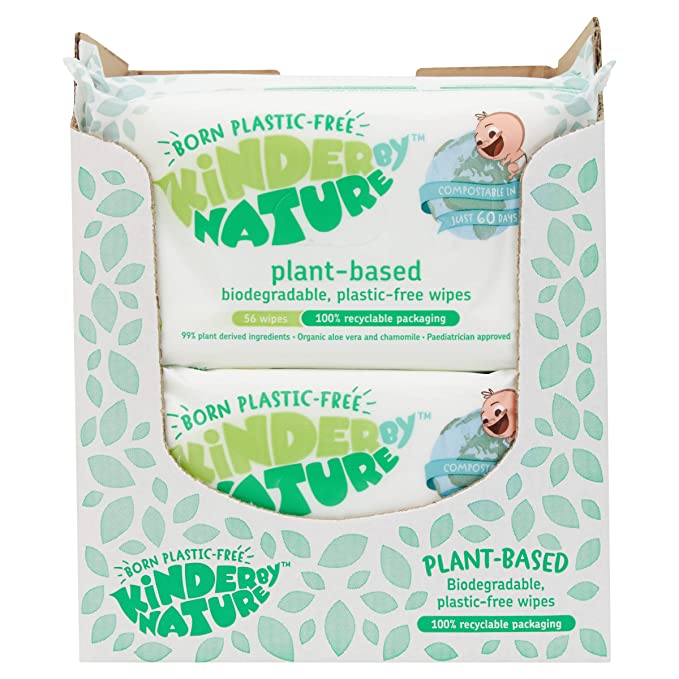 kinder by nature + Kinder by Nature Plant Based Baby Wipes
