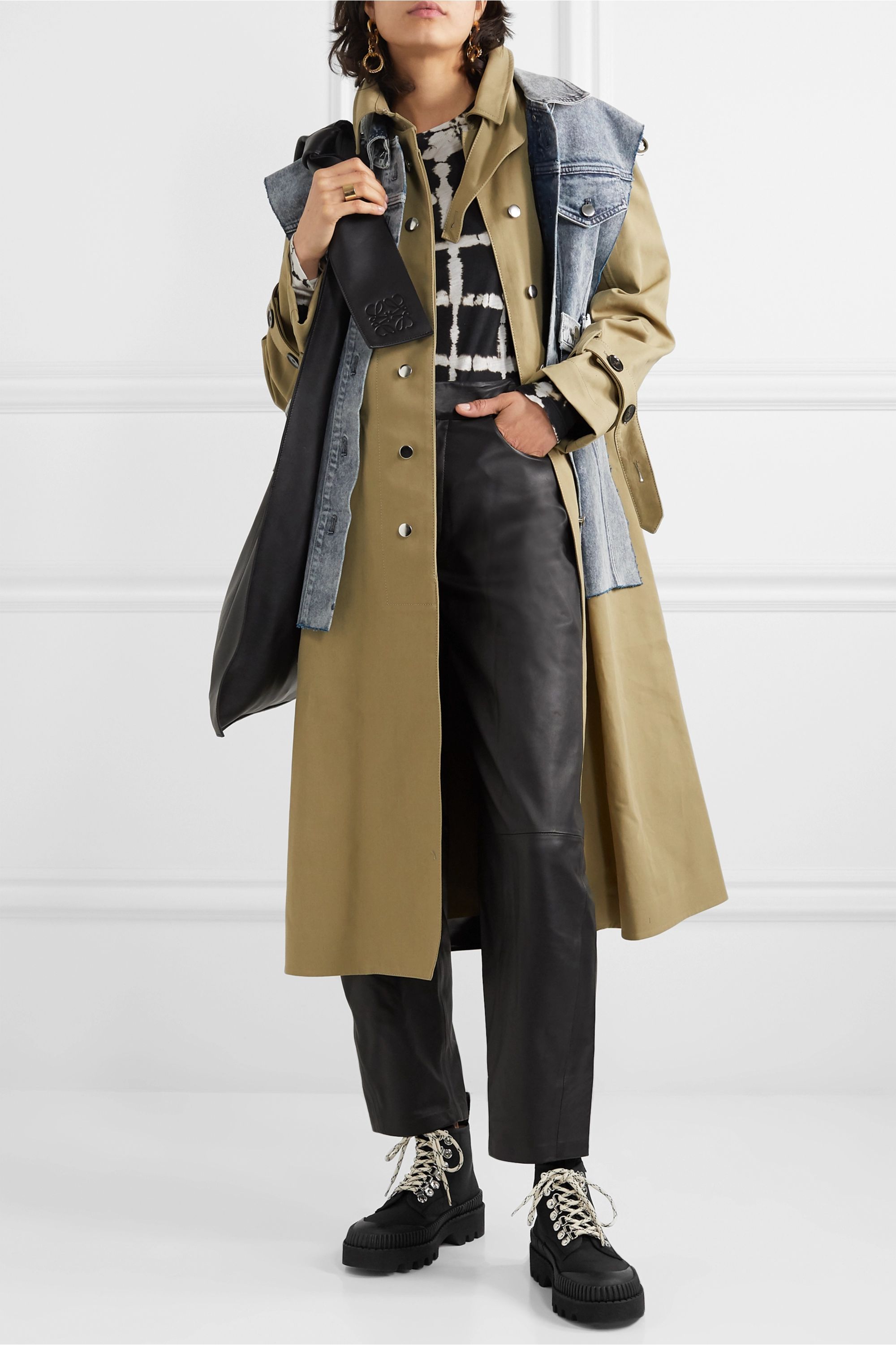 Proenza Schouler Cotton Canvas Ankle Boots