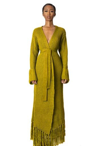 Hanifa + Miya Knit Cardigan Dress