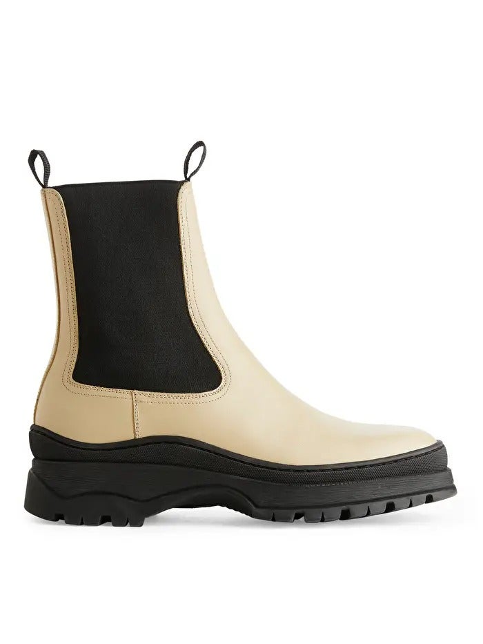 Arket Chunky Sole Leather Boots