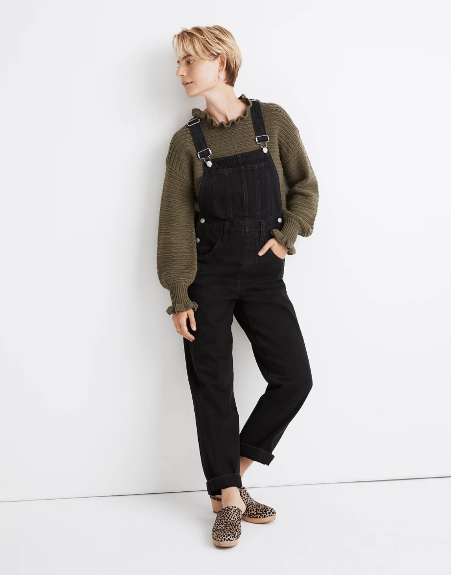 Madewell + Straight-Leg Overalls in Lunar Wash