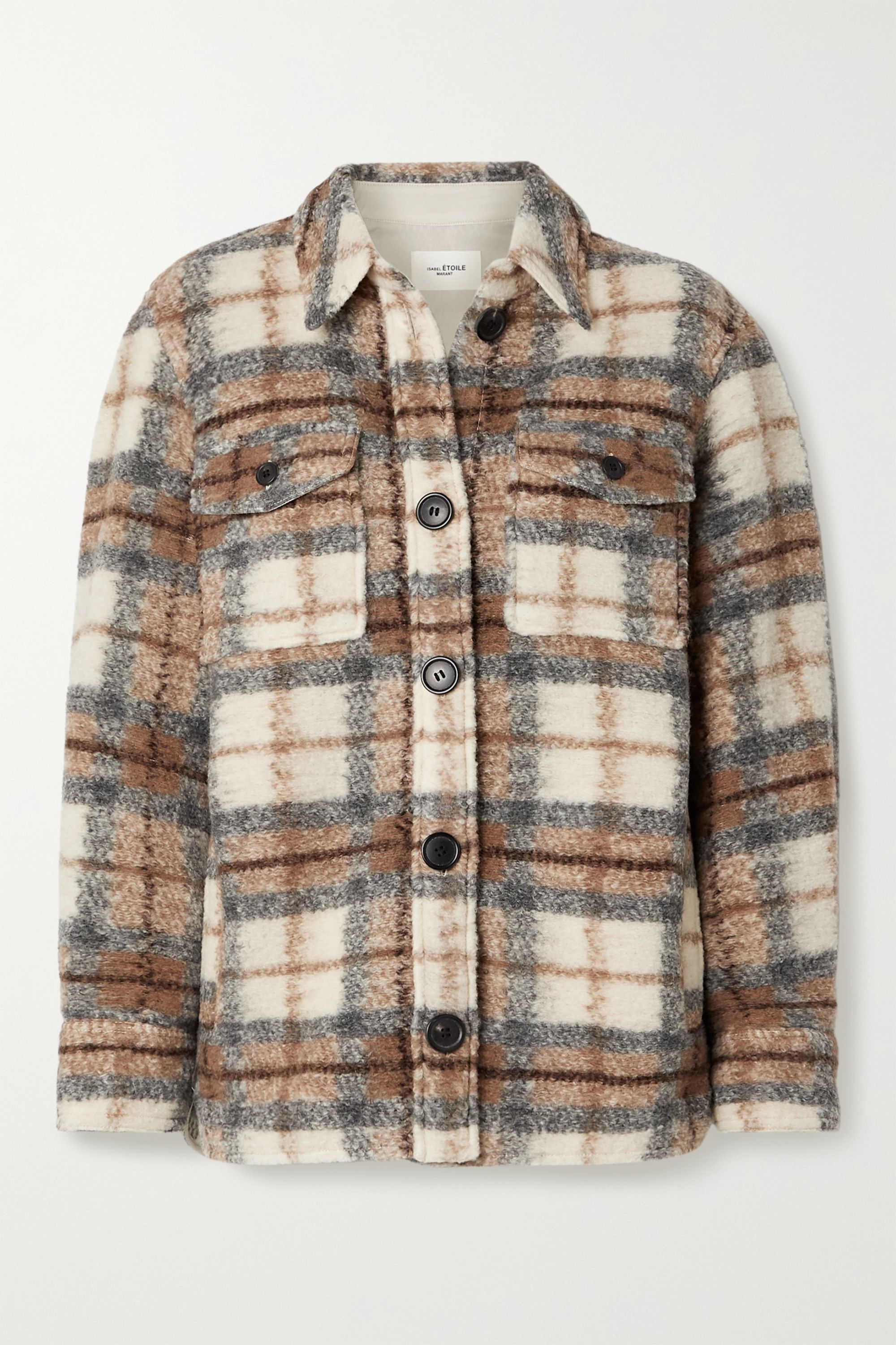 Isabel Marant Étoile + Gastoni Checked Wool-Blend Jacket