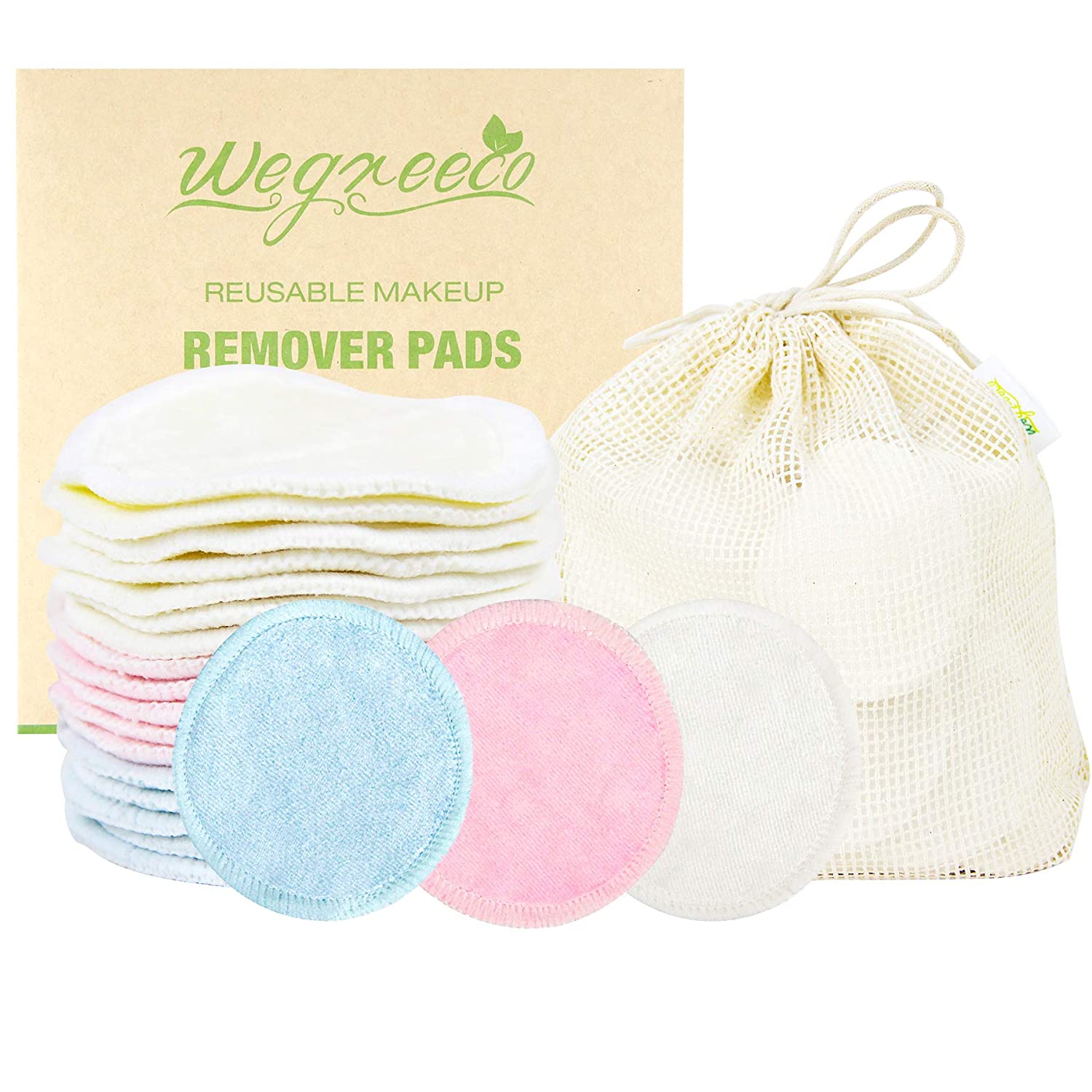 Wegreeco + Bamboo Makeup Remover Pads