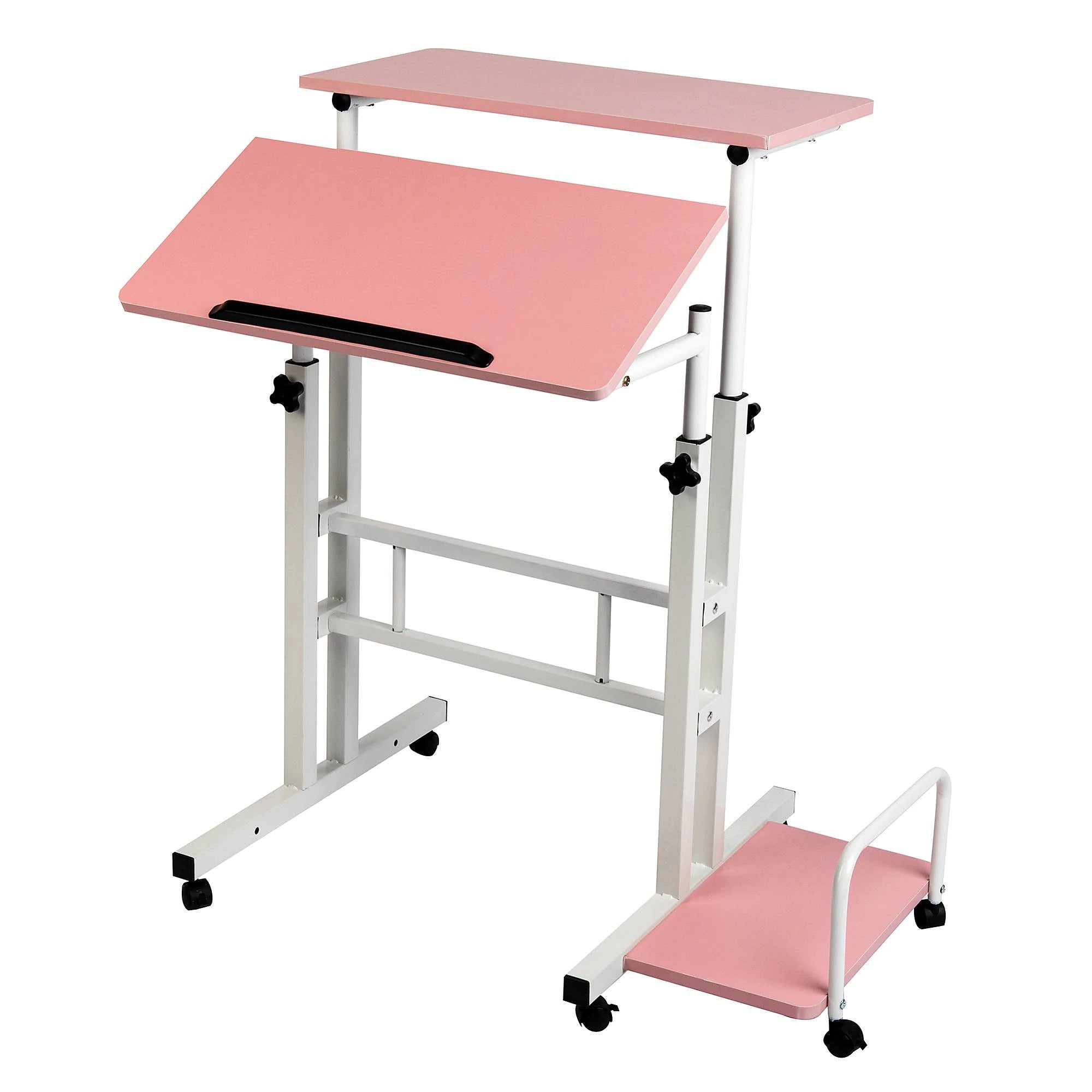 Mind Reader + Sitting/Standing Desk with Wheels