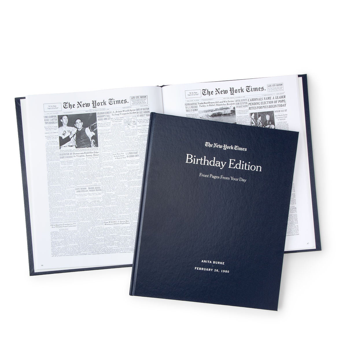 New York Times + Custom Birthday Book