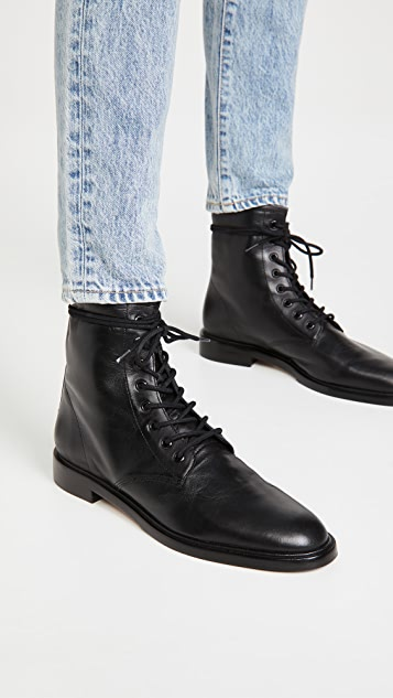 chunky lace up boots womens