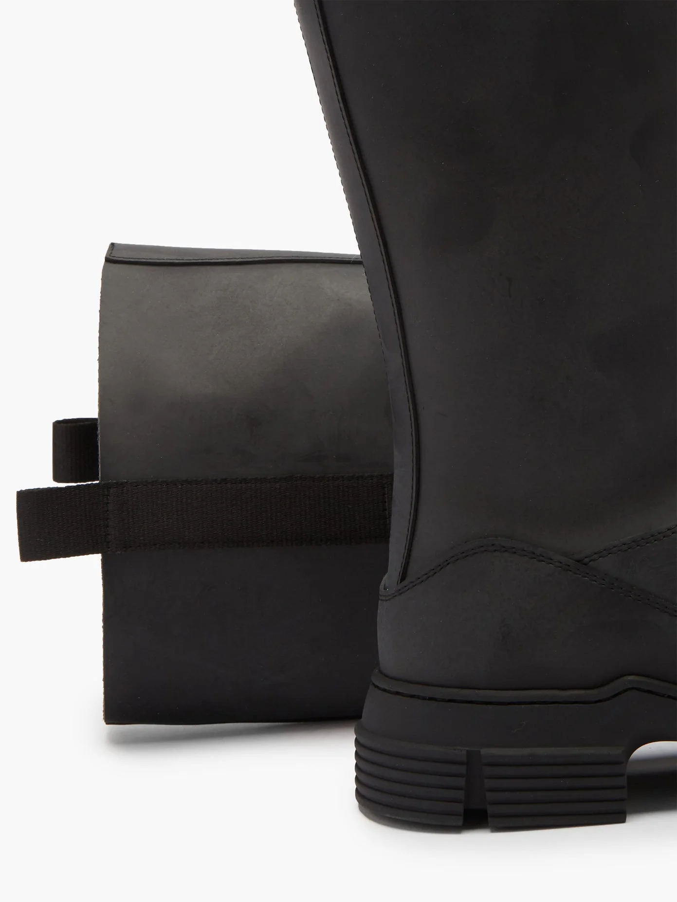 Ganni Chunky Recycled-Rubber Knee-High Boots