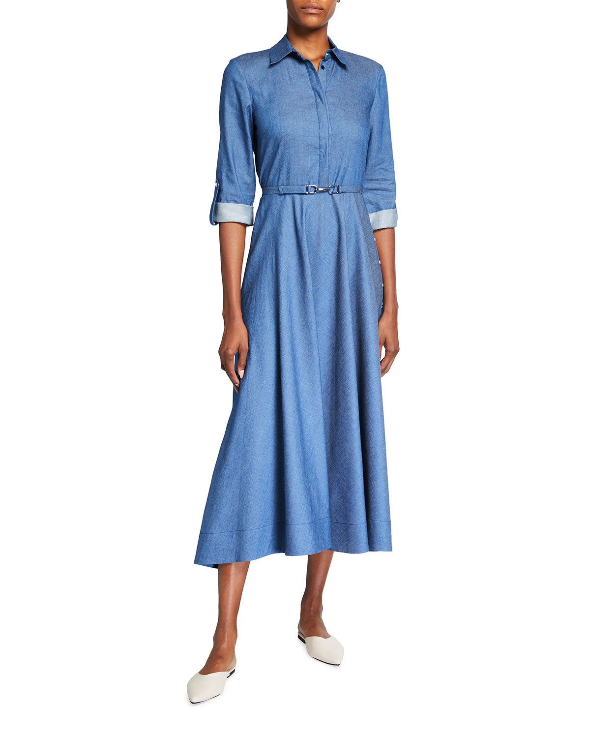 Kate Middleton Wore A Gabriela Hearst Chambray Dress