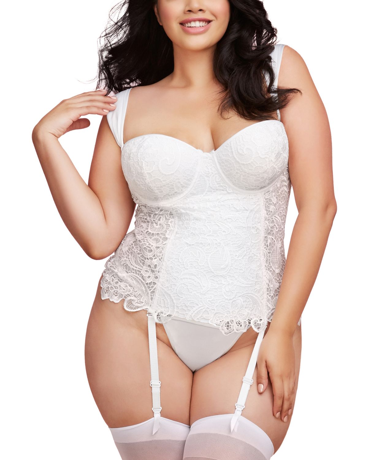 Боди Obsessive Bondea teddy, Чёрный, L/XL Obs_Bondea teddy L/XL - Obsessive - Эротические боди - Купить