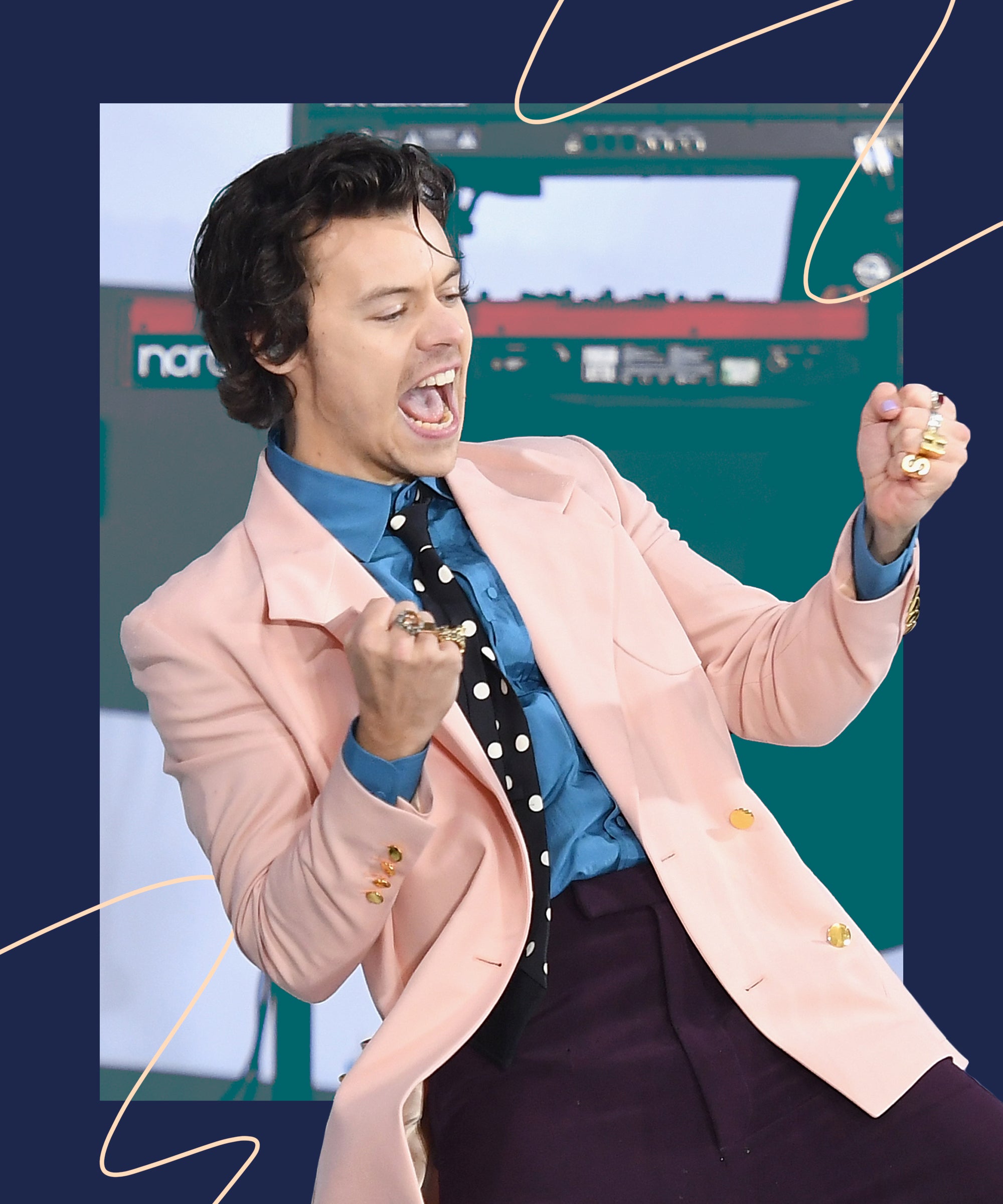 Harry styles lucky 8 pearl NECKLACE