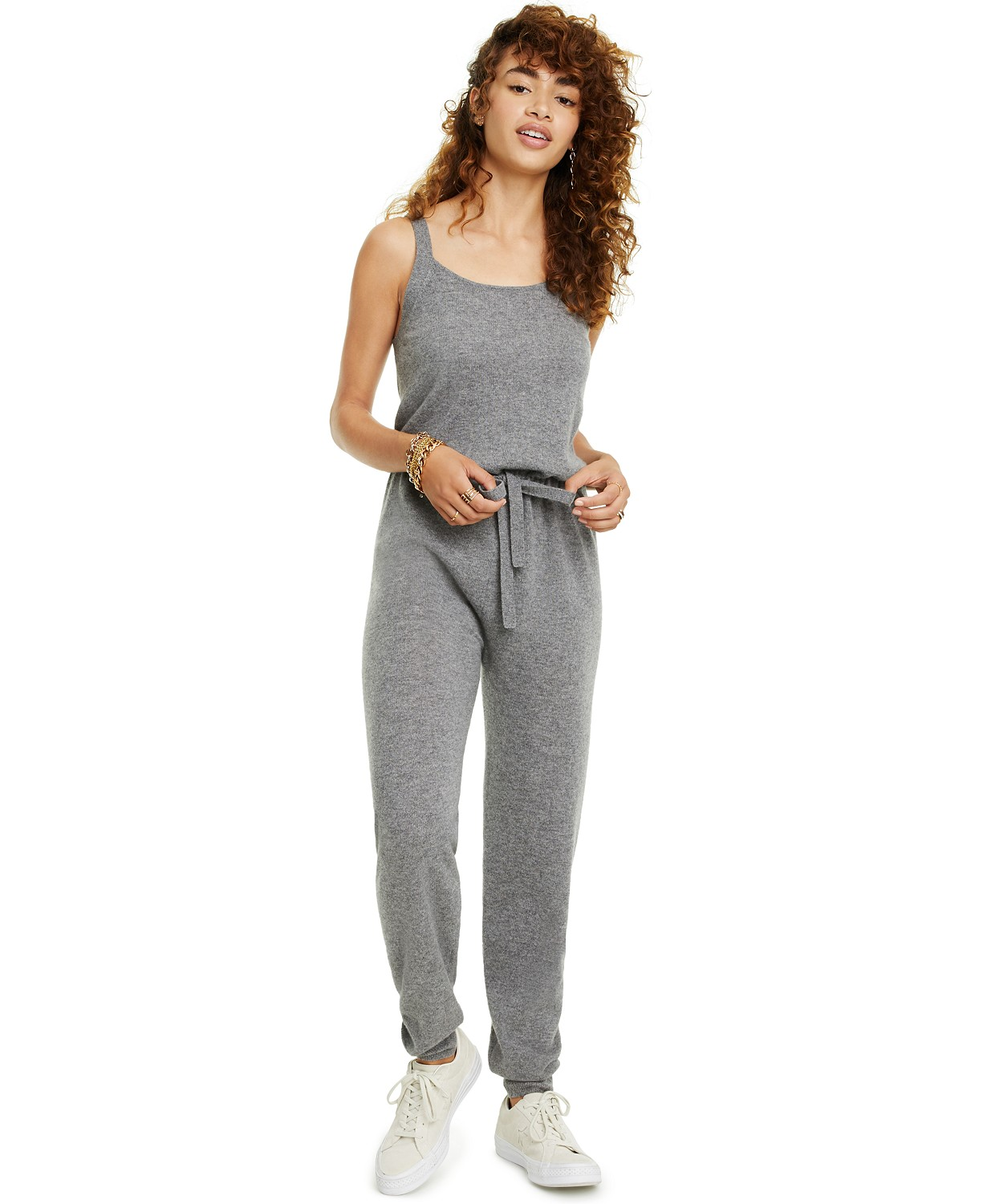 Charter Club + Sleeveless Cashmere Jumpsuit
