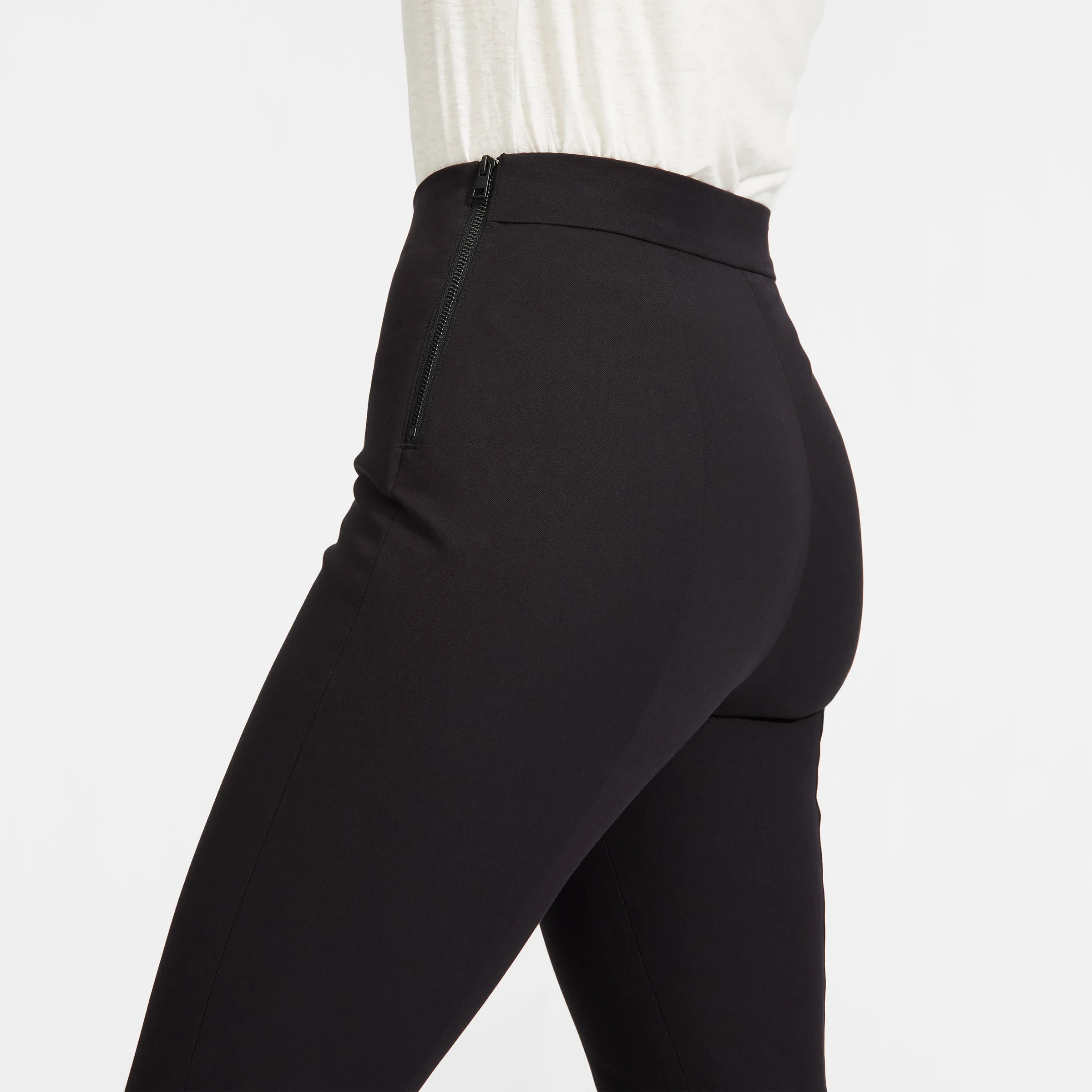 Everlane + The Curvy Side-Zip Stretch Cotton Pant