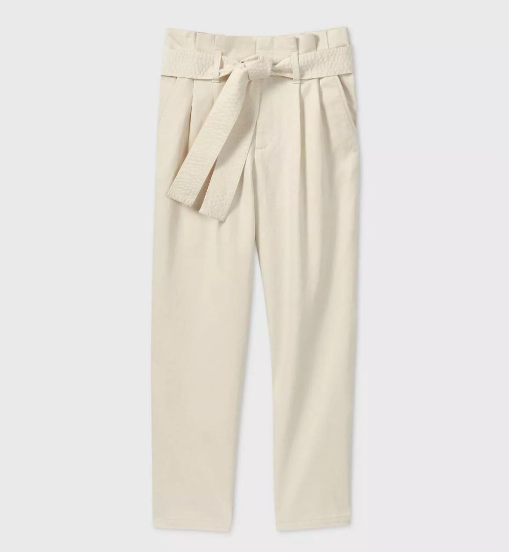 Paperbag tie 2025 waist trousers