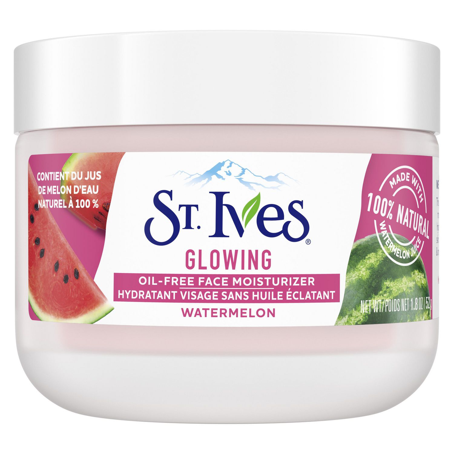 St. Ives + Glowing OilFree Face Moisturizer Watermelon