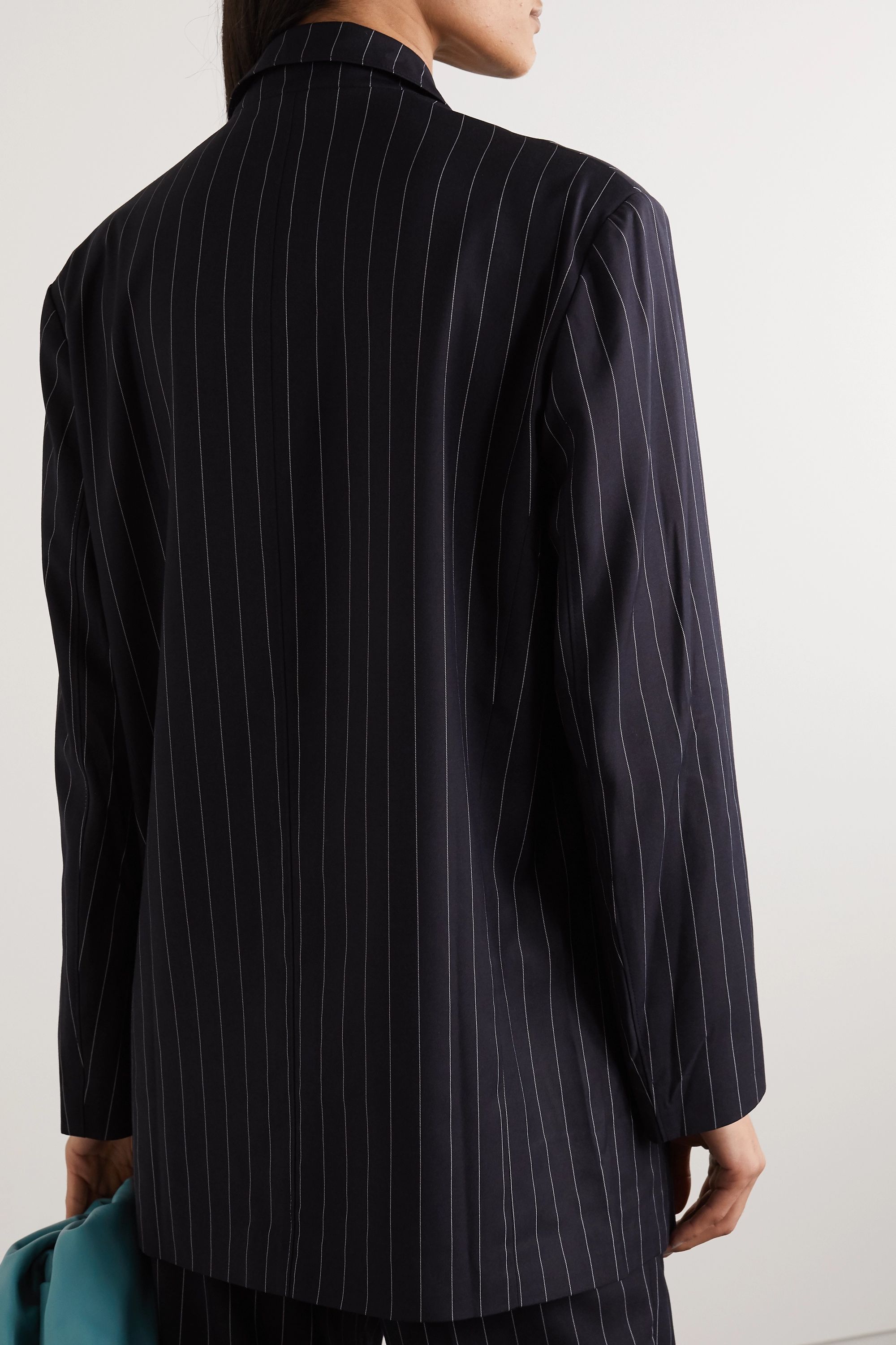 Frankie Shop + Pernille Oversized Striped Woven Blazer