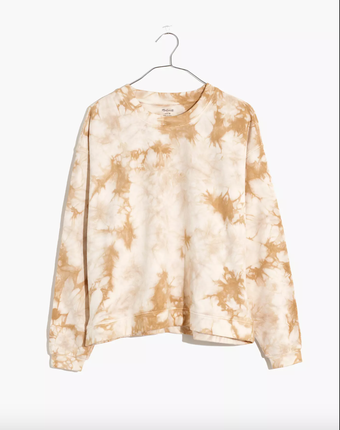 madewell tie dye swing sweatshirt