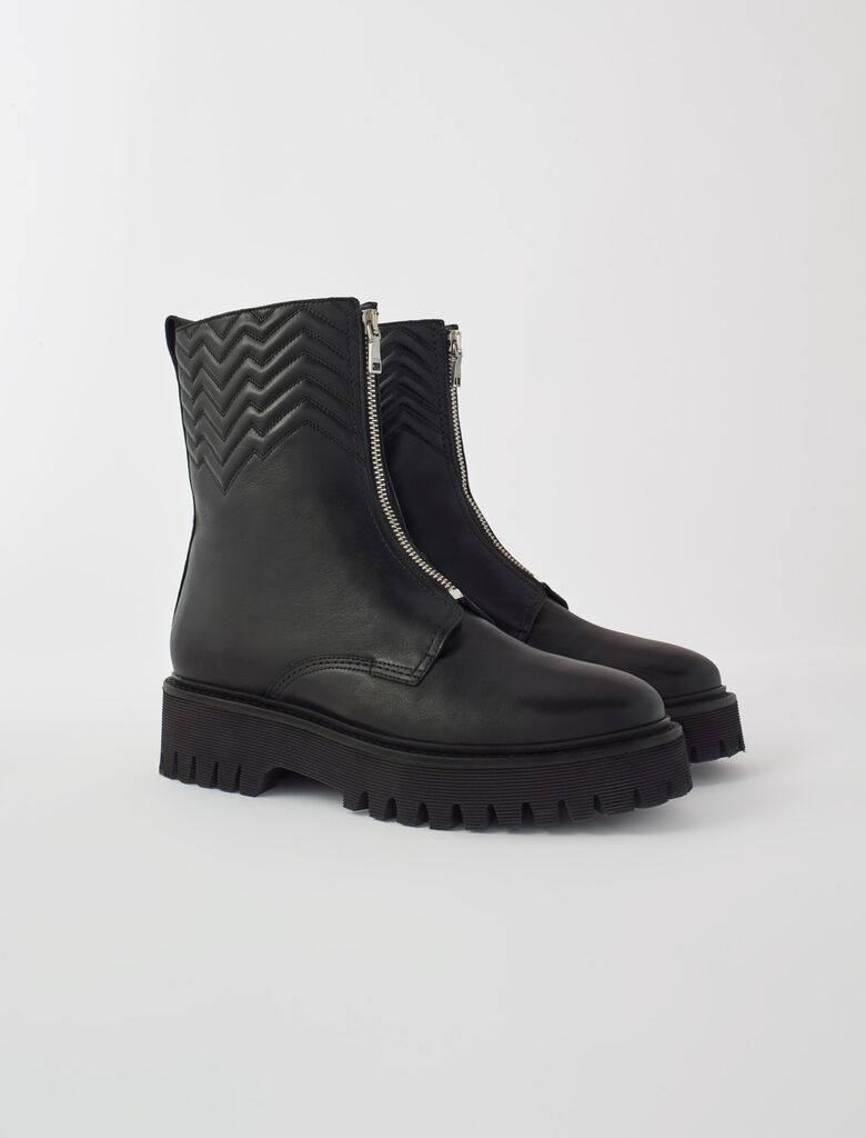 quilted leather boots ladies
