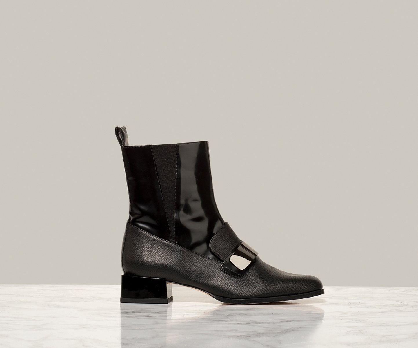 dressy boots with low heel