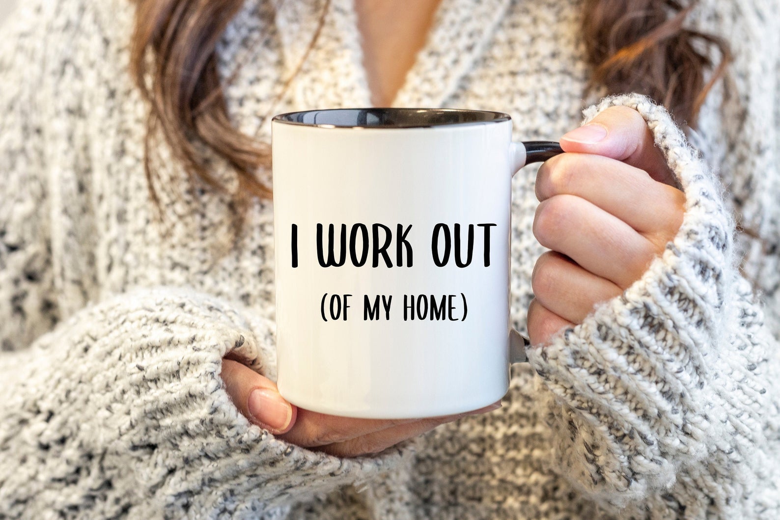 CuteButRude + I Work Out Of My Home Mug