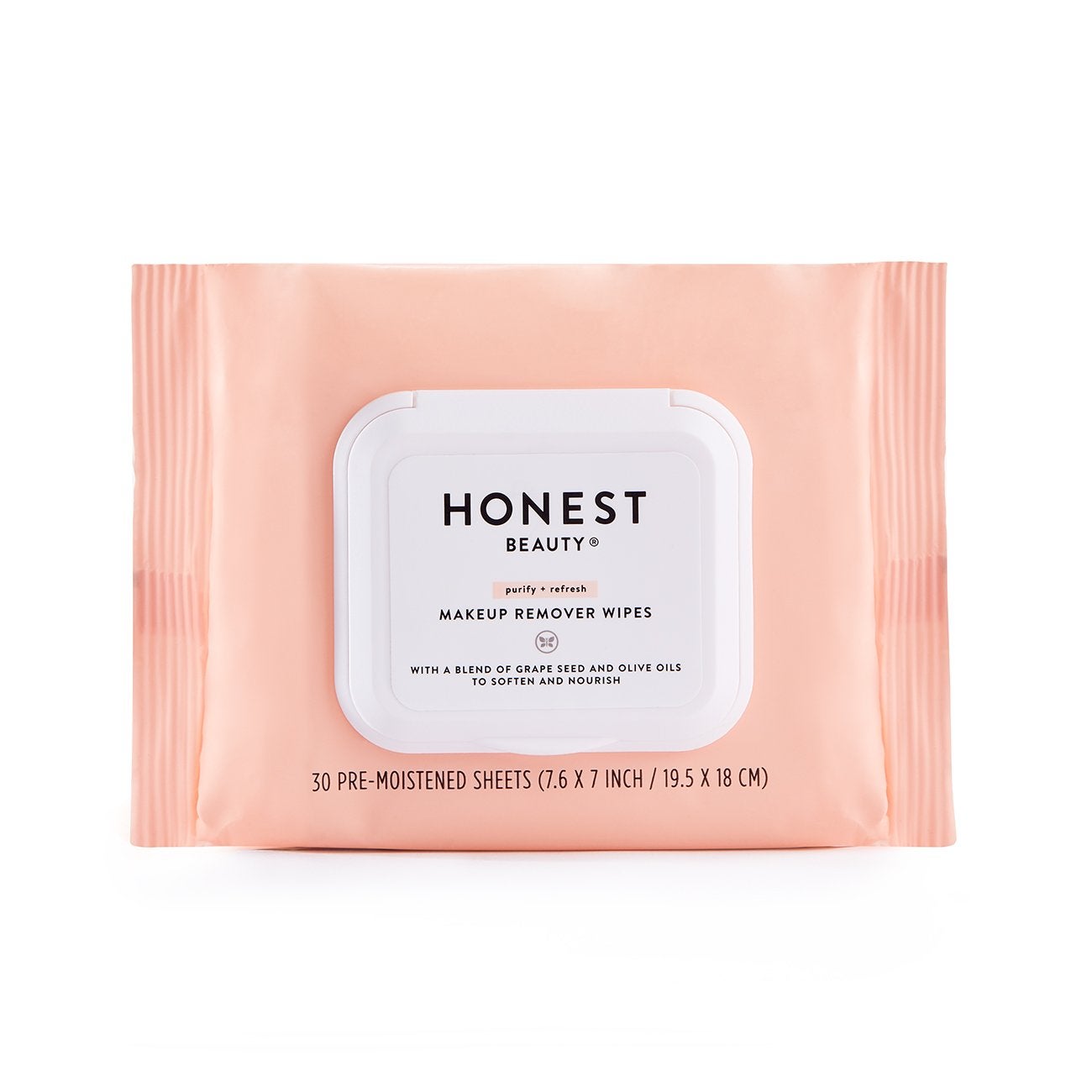 Honest Beauty + Makeup Remover Wipes with Grape Seed & Olive Oils