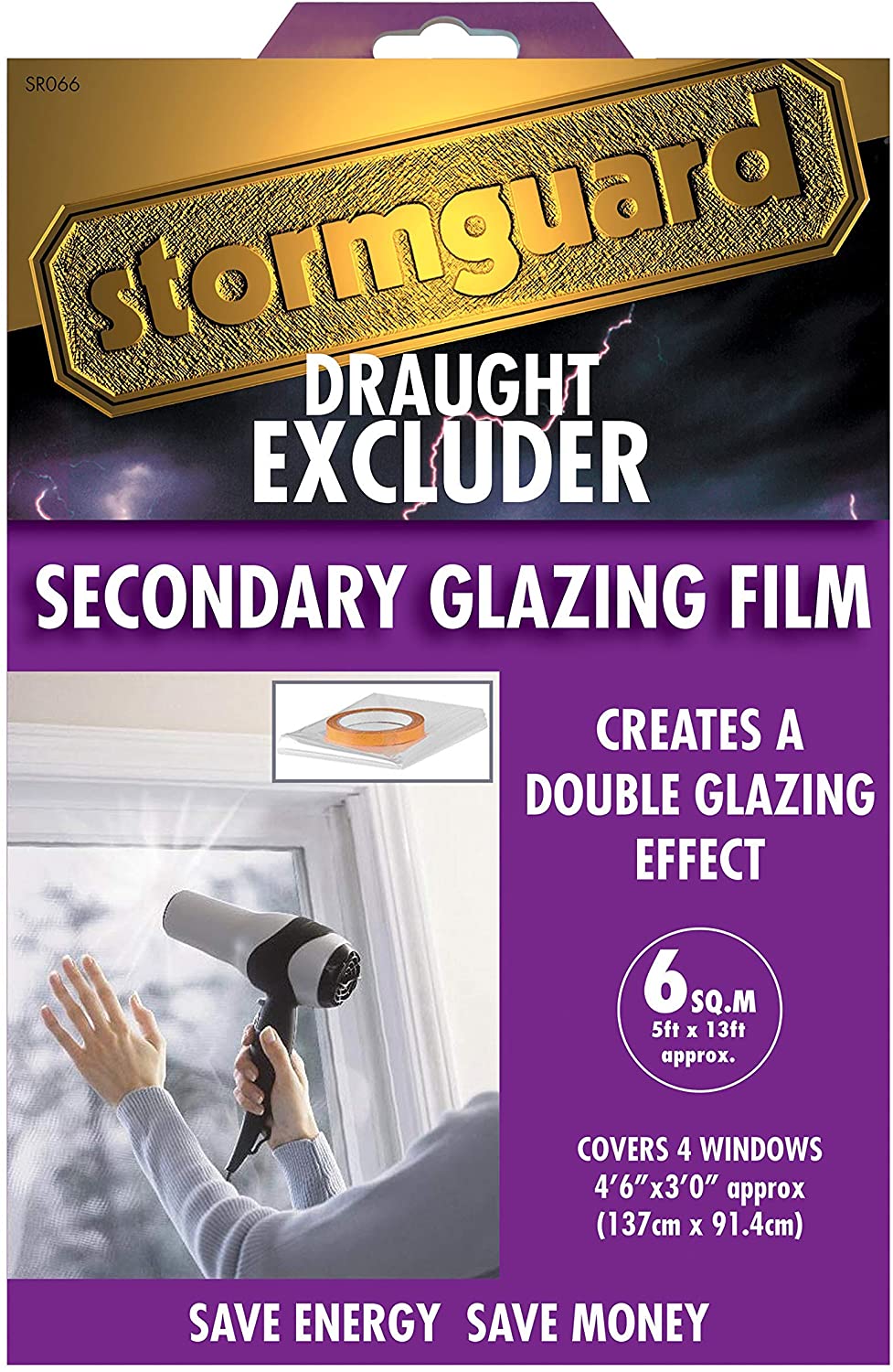 Stormguard + Secondary Glazing Window Insulation Film
