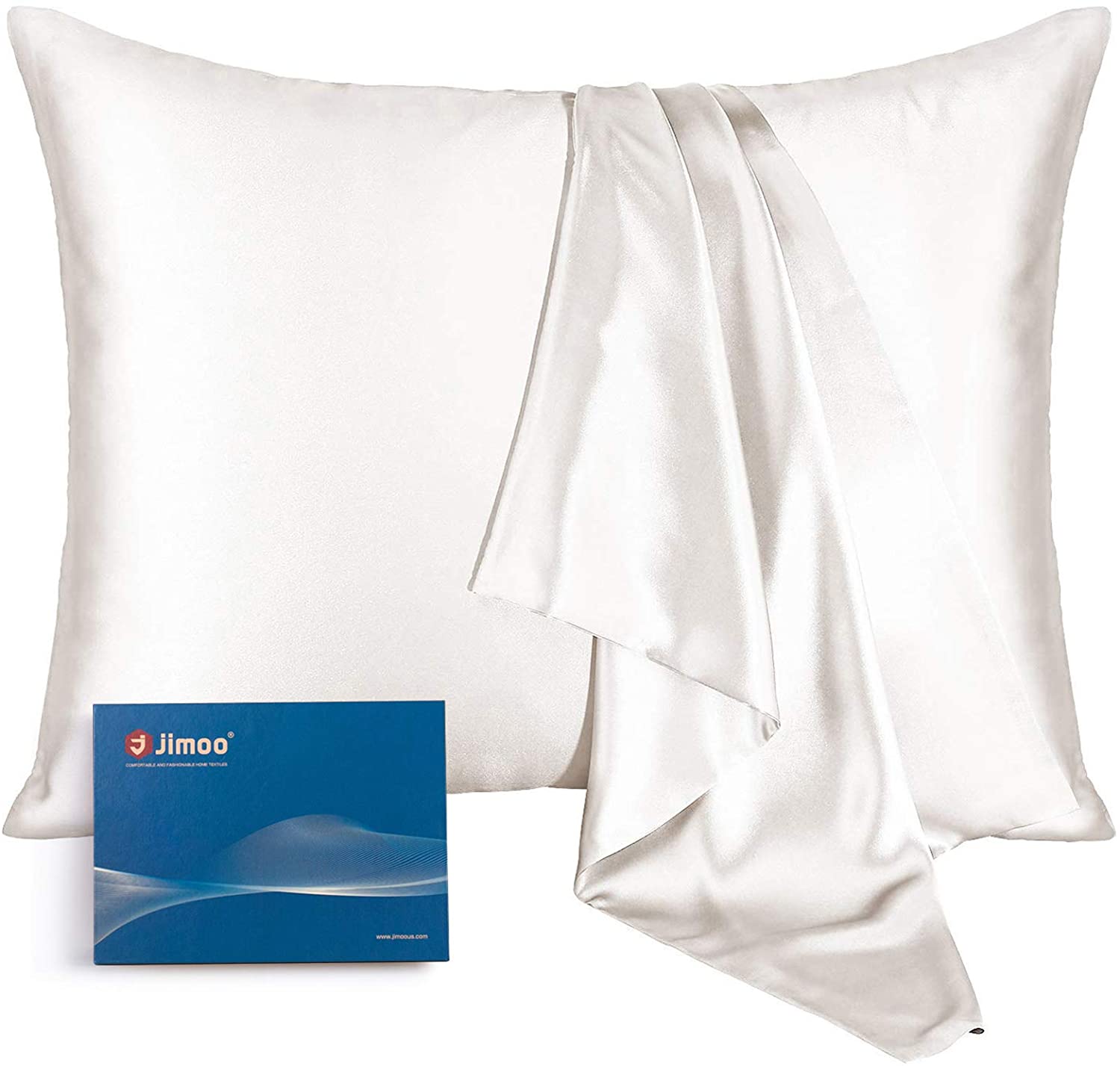 J JIMOO Store + Natural Silk Pillowcase