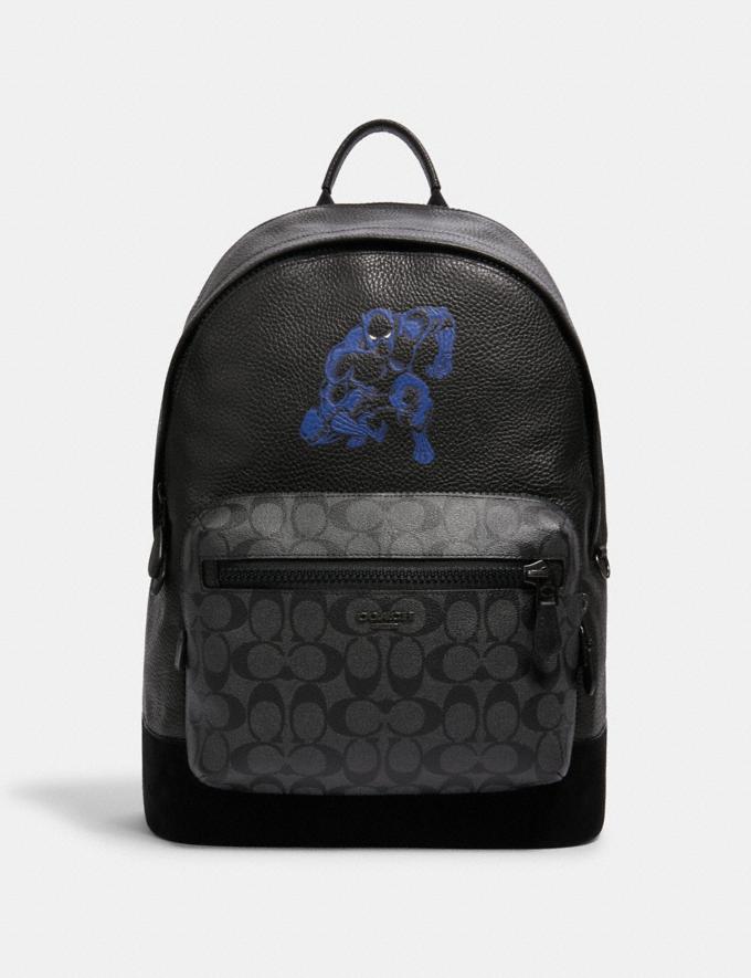 Coach x Marvel + Marvel West Backpack With Signature