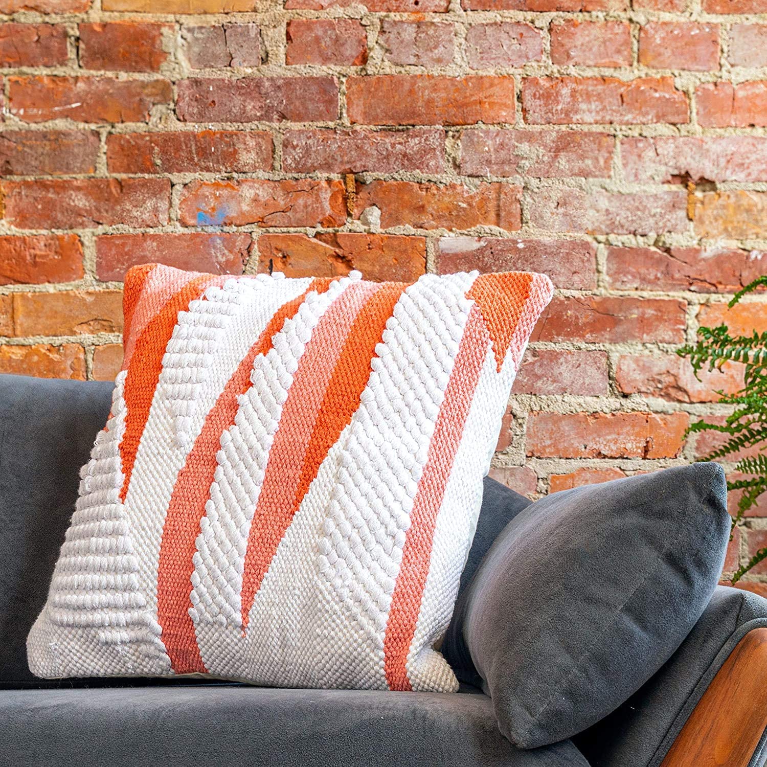 Leela velvet flower throw pillow clearance