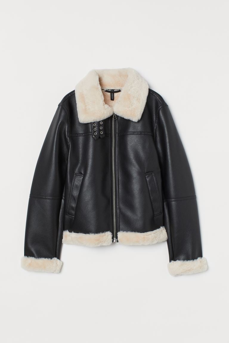 H&M Faux Fur-Lined Jacket