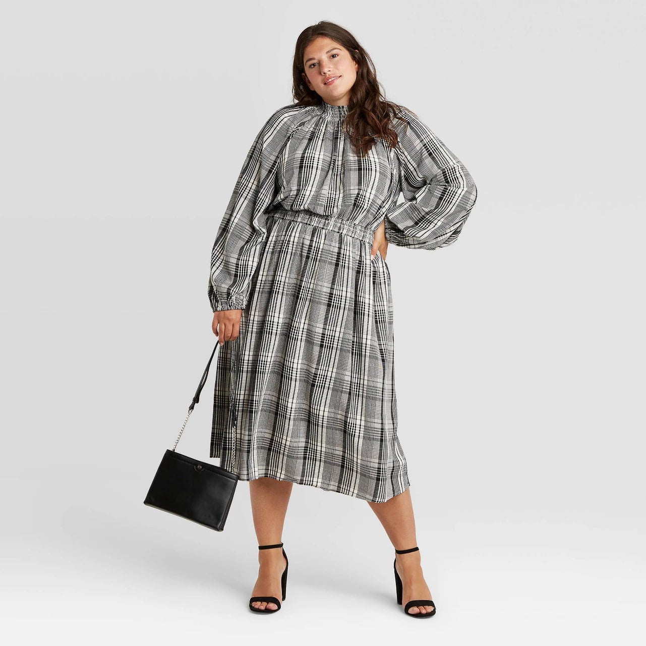 A New Day + Long Sleeve Smocked Dress