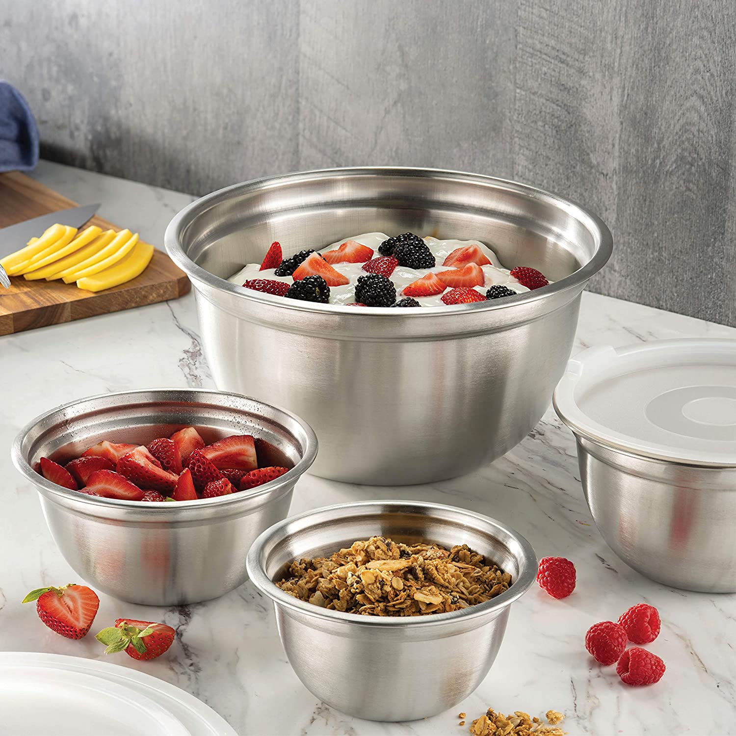 finedine stainless steel mixing bowls