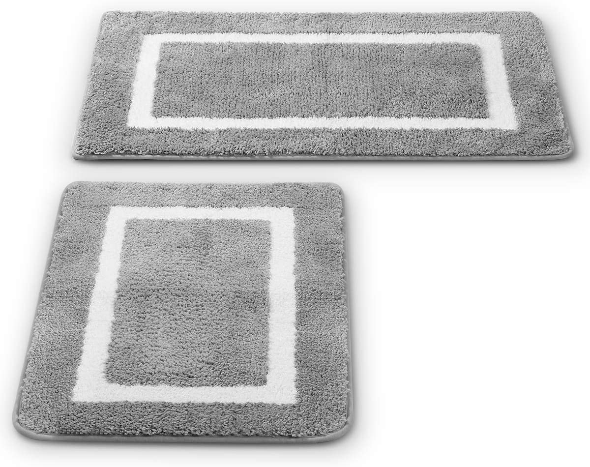 GRT + 2 Pack Ultra Soft Microfiber Bath Mat