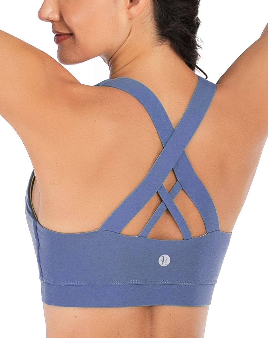 Running Girl + Criss-Cross Back Padded Sports Bra Medium Support