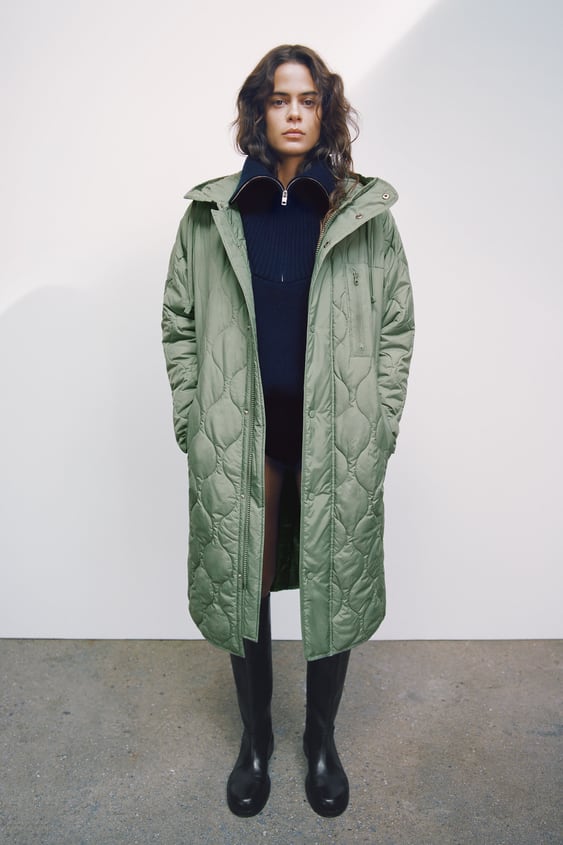 Zara + Water And Wind Protection Puffer Coat