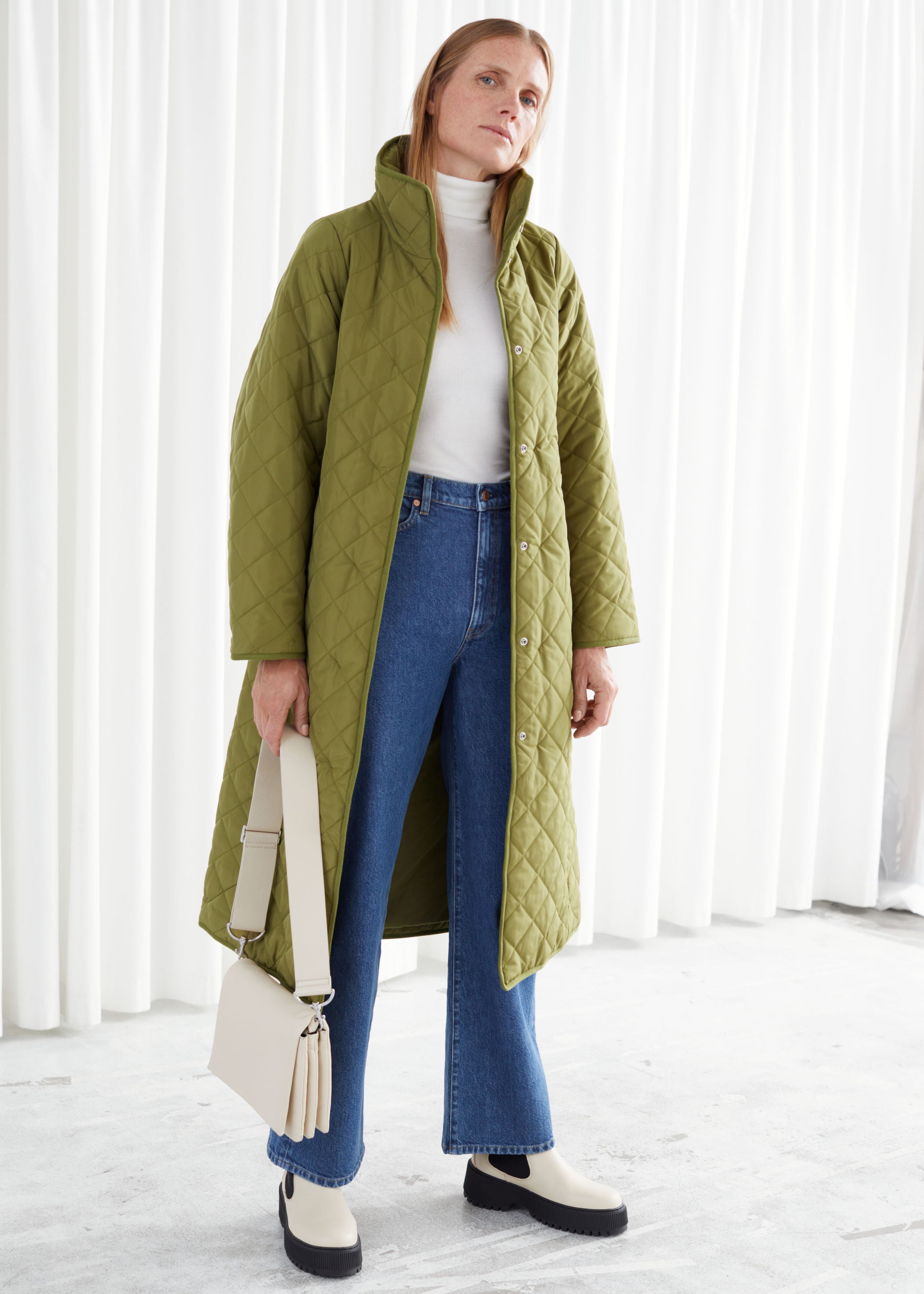 amp; Other Stories + Belted Quilted Coat