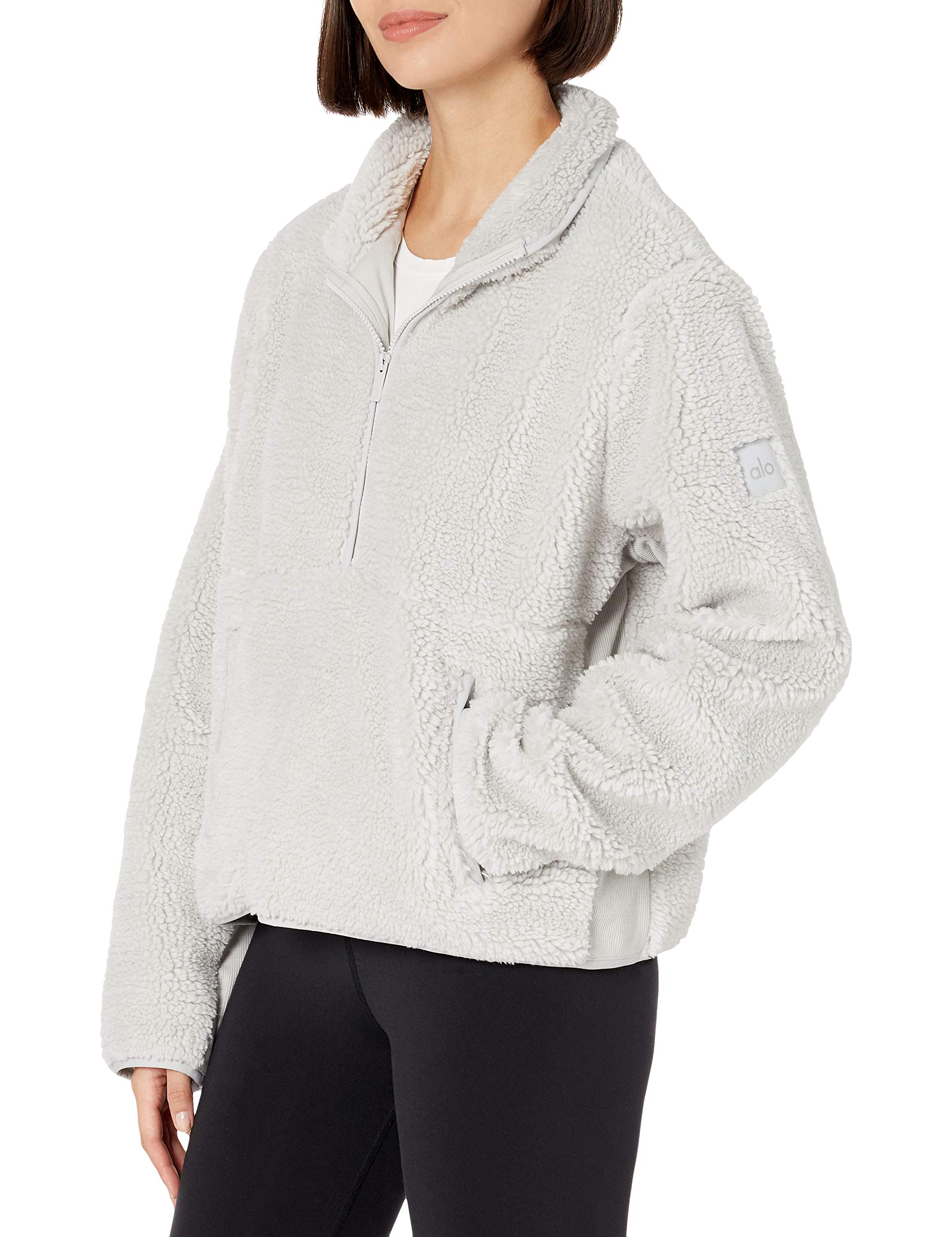 alo yin yang half zip pullover