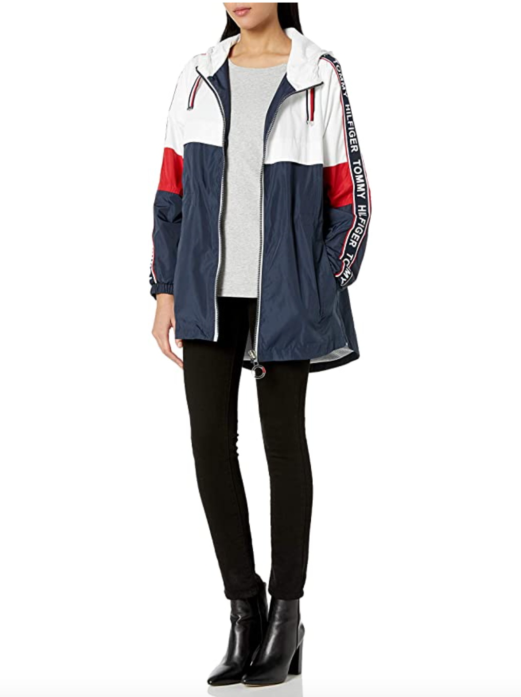 Prediken markeerstift Maak het zwaar Tommy Hilfiger + Anorak Jacket with Logo Sleeve Taping