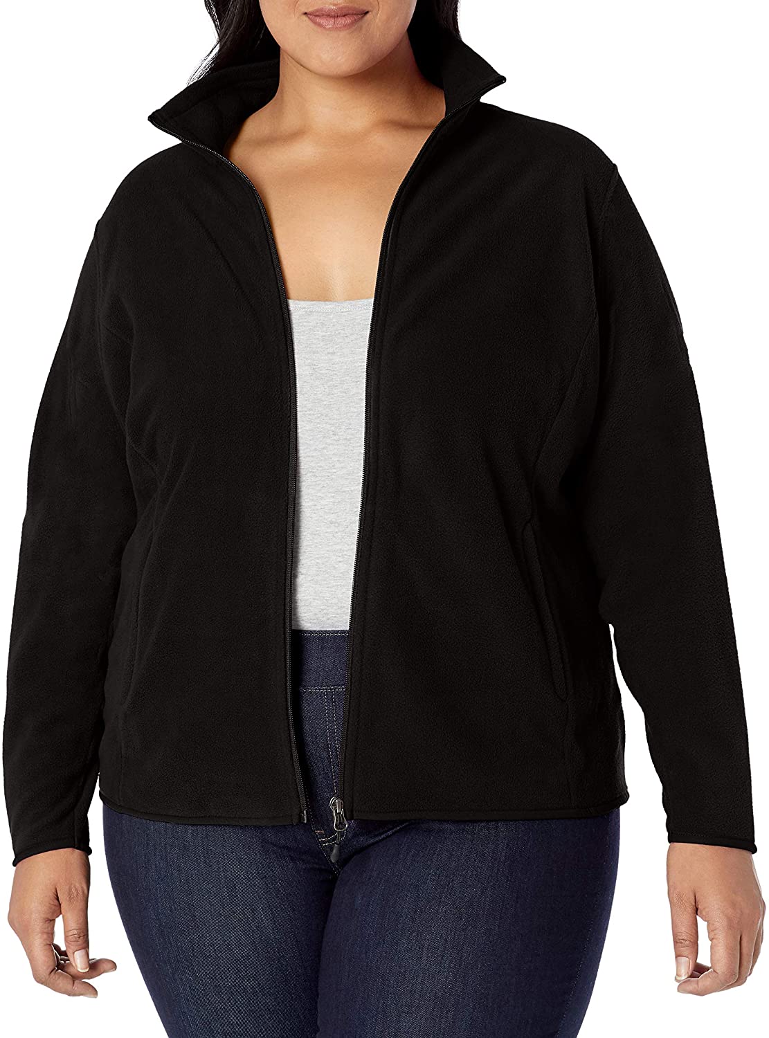Amazon Essentials + Plus Size Full-Zip Polar Fleece Jacket