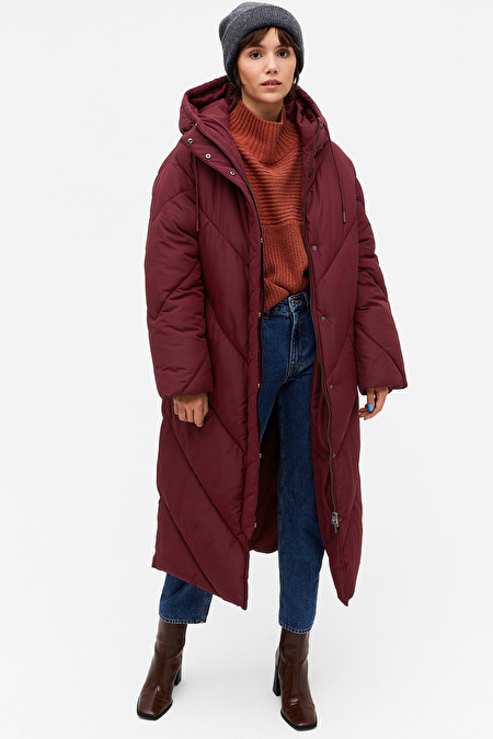 Monki Long Puffer Coat