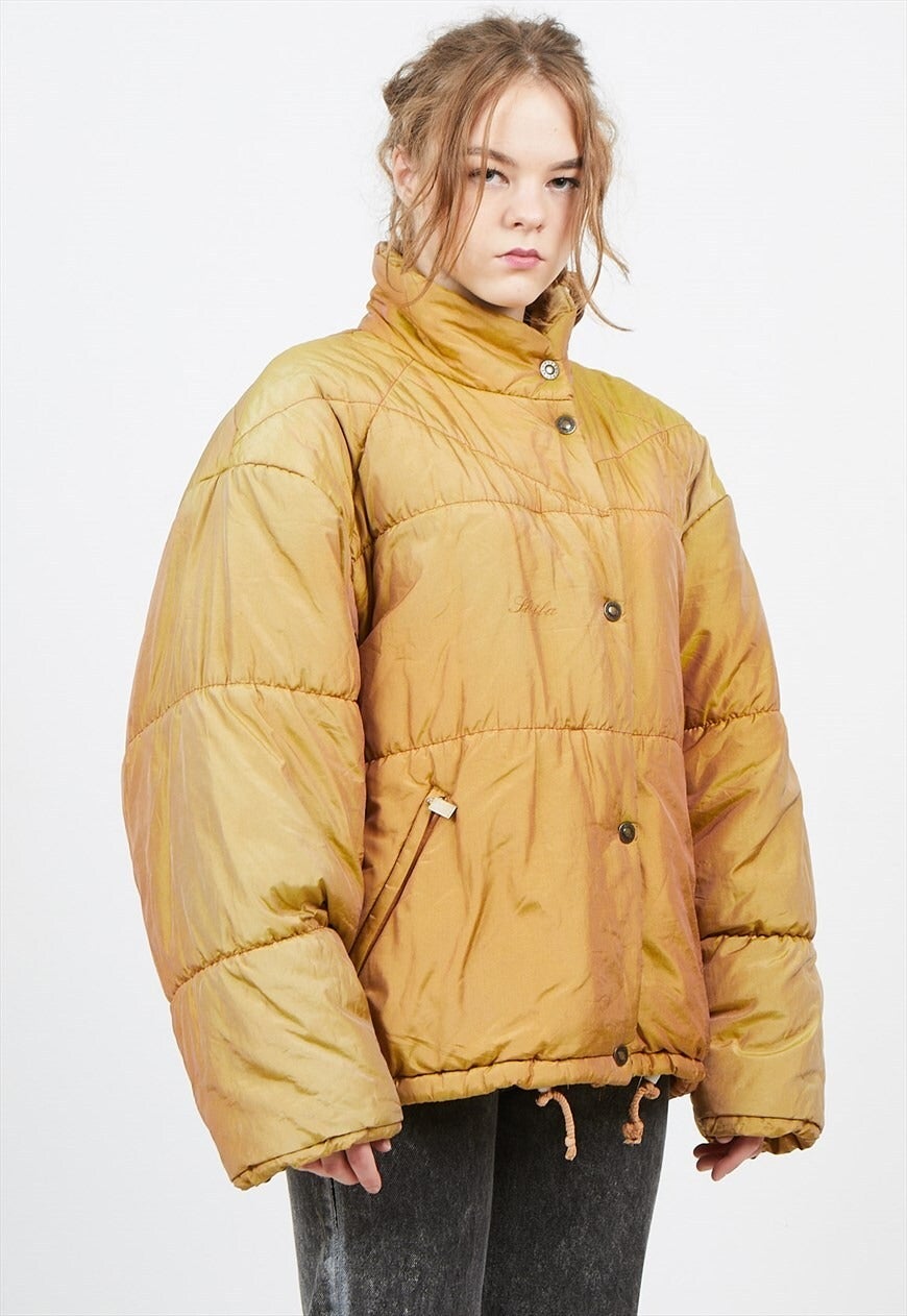 SKILA Vintage Oversized Puffer Winter Coat