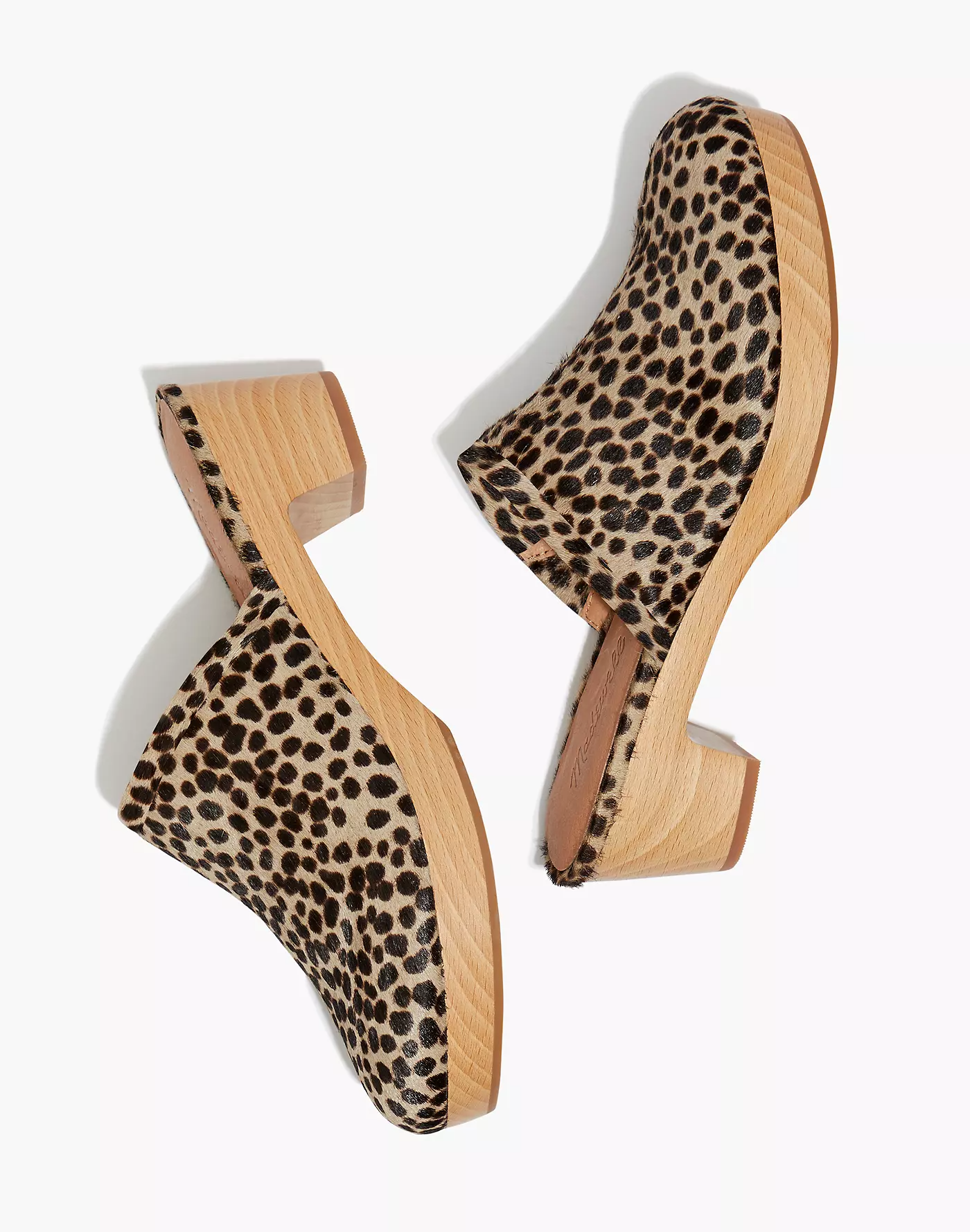 Madewell + The Ruby Clog in Dotted Calf Hair