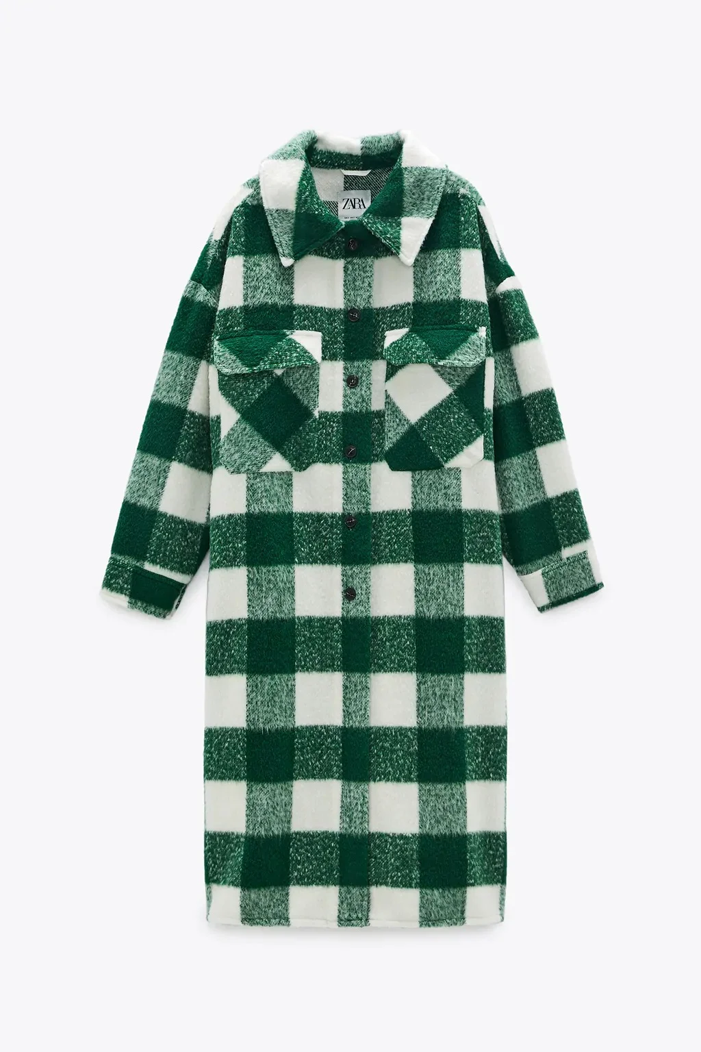 Zara top tartan coat